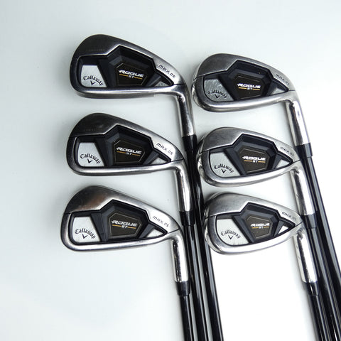 Used Callaway Rogue ST MAX OS Iron Set / 5 - PW / Regular Flex