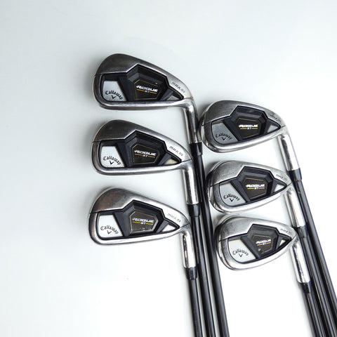 Used Callaway Rogue ST MAX OS Iron Set / 5 - PW / Regular Flex