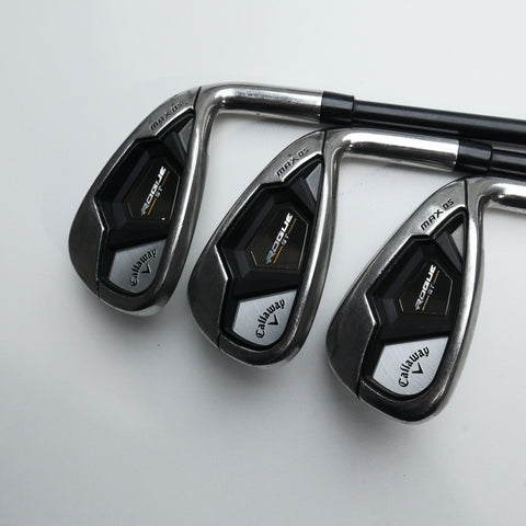 Used Callaway Rogue ST MAX OS Iron Set / 5 - PW / Regular Flex