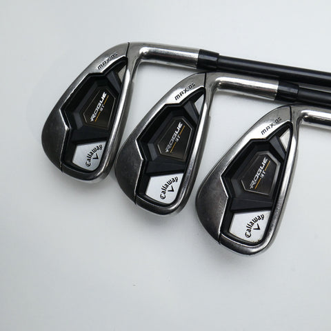 Used Callaway Rogue ST MAX OS Iron Set / 5 - PW / Regular Flex