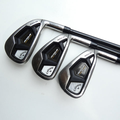 Used Callaway Rogue ST MAX OS Iron Set / 5 - PW / Regular Flex