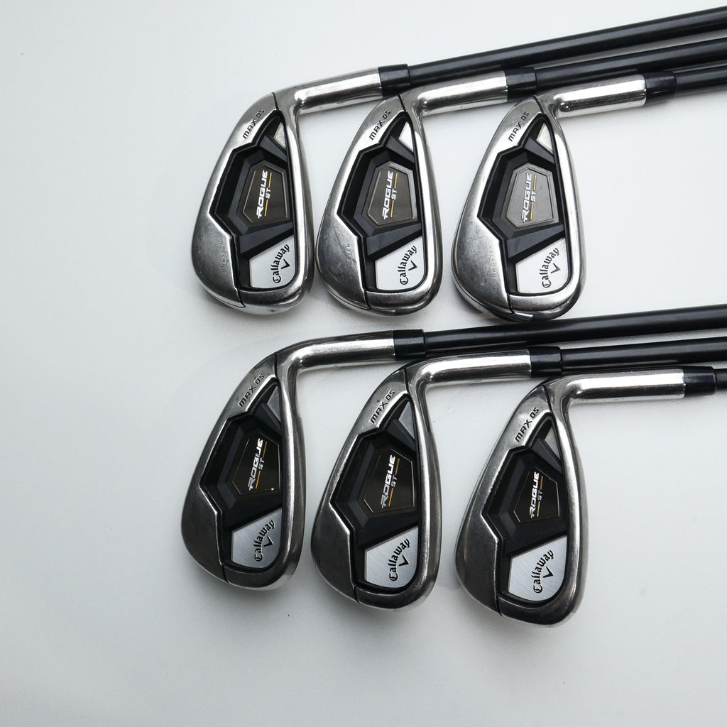 Used Callaway Rogue ST MAX OS Iron Set / 5 - PW / Regular Flex