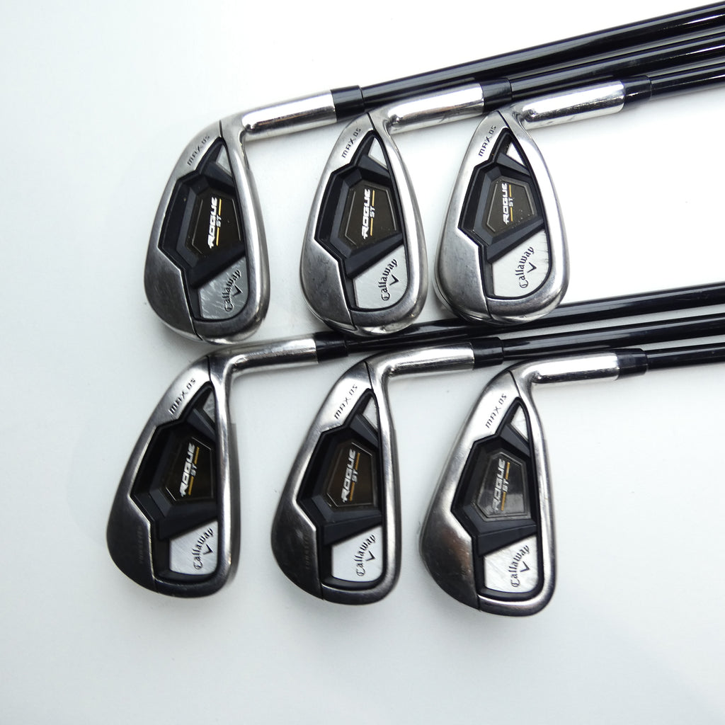 Used Callaway Rogue ST MAX OS Iron Set / 5 - PW / Regular Flex