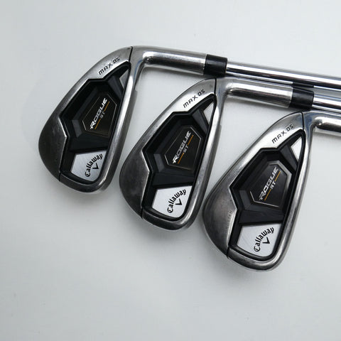 Used Callaway Rogue ST MAX OS Iron Set / 5 - SW / Regular Flex