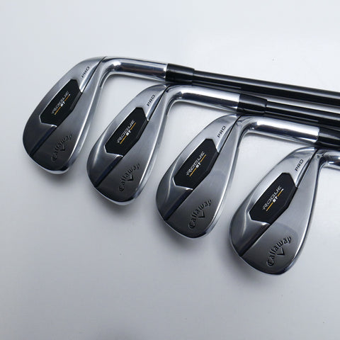 Used Callaway Rogue ST Pro Iron Set / 4 - PW + AW / Regular Flex
