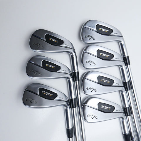 Used Callaway Rogue ST Pro Iron Set / 4 - PW / Stiff Flex