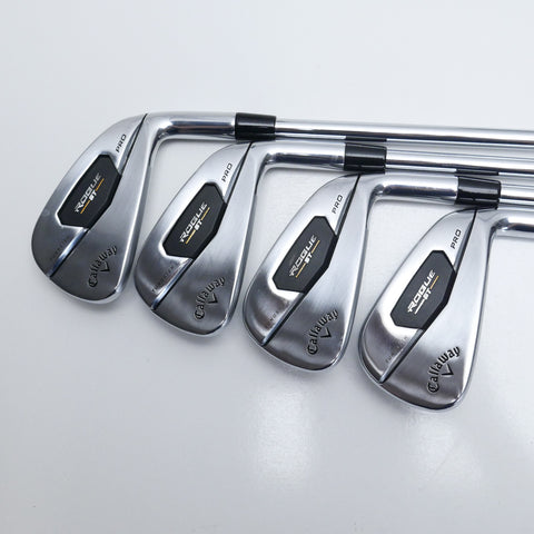 Used Callaway Rogue ST Pro Iron Set / 4 - PW / Stiff Flex