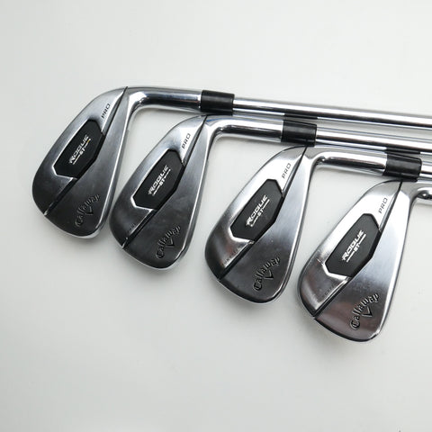 Used Callaway Rogue ST Pro Iron Set / 4 - PW / Stiff Flex