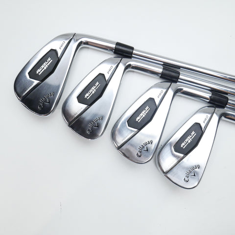 Used Callaway Rogue ST Pro Iron Set / 4 - PW / Stiff Flex