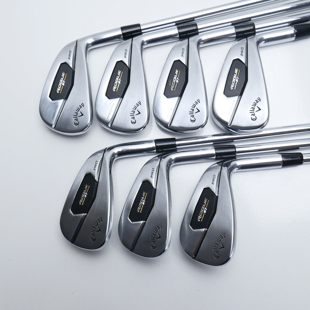 Used Callaway Rogue ST Pro Iron Set / 4 - PW / Stiff Flex