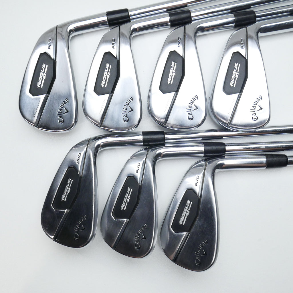 Used Callaway Rogue ST Pro Iron Set / 4 - PW / Stiff Flex