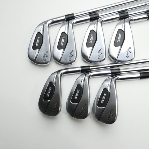 Used Callaway Rogue ST Pro Iron Set / 4 - PW / Stiff Flex
