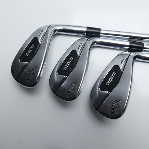 Used Callaway Rogue ST Pro Iron Set / 5 - PW + AW / Stiff Flex