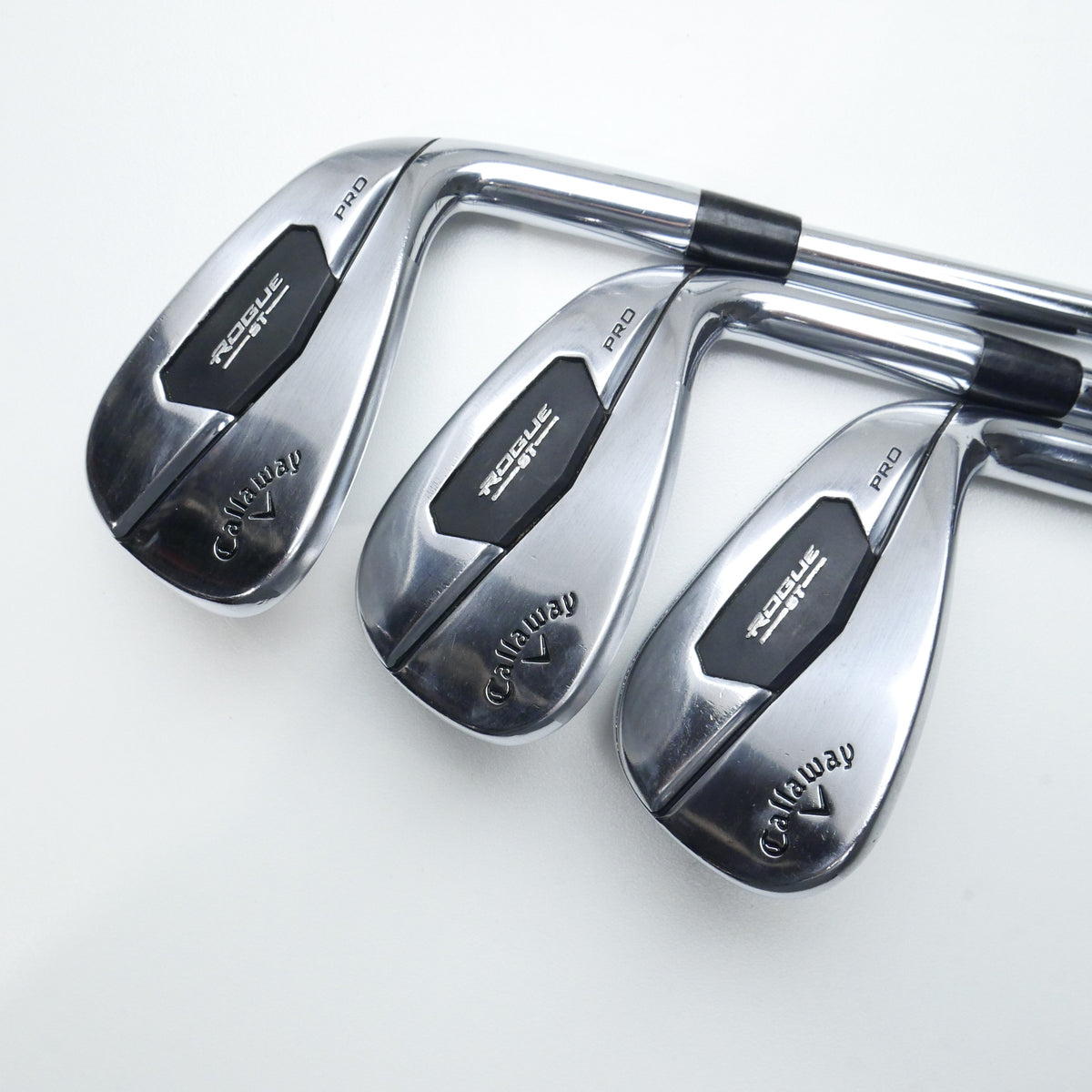 Used Callaway Rogue ST Pro Iron Set / 5 - PW + AW / Stiff Flex