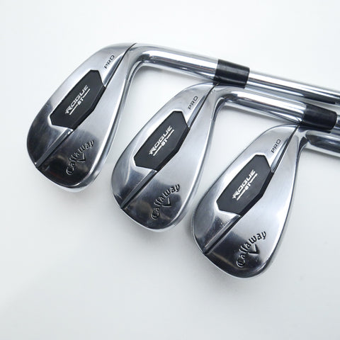 Used Callaway Rogue ST Pro Iron Set / 5 - PW + AW / Stiff Flex