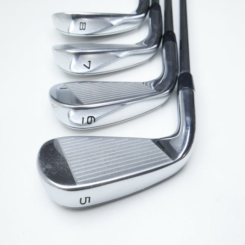 Used Callaway Rogue ST Pro Iron Set / 5 - PW + AW / Stiff Flex