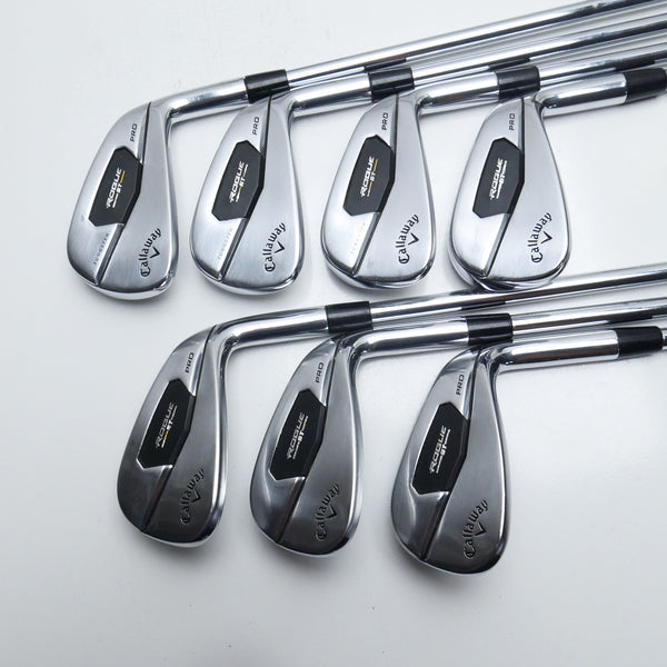 Used Callaway Rogue ST Pro Iron Set / 5 - PW + AW / Stiff Flex