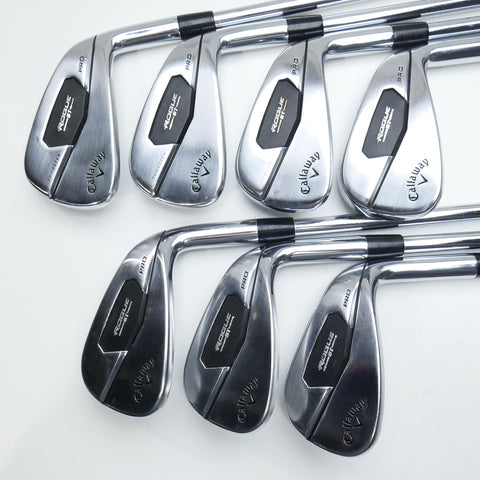Used Callaway Rogue ST Pro Iron Set / 5 - PW + AW / Stiff Flex