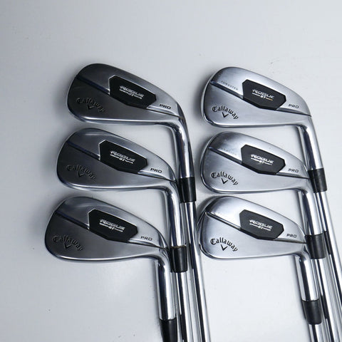 Used Callaway Rogue ST Pro Iron Set / 5 - PW / Stiff Flex