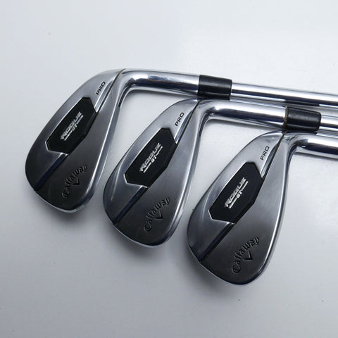 Used Callaway Rogue ST Pro Iron Set / 5 - PW / Stiff Flex