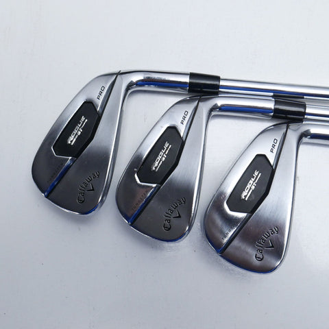 Used Callaway Rogue ST Pro Iron Set / 5 - PW / Stiff Flex