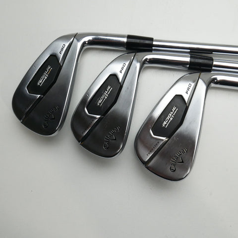 Used Callaway Rogue ST Pro Iron Set / 5 - PW / Stiff Flex