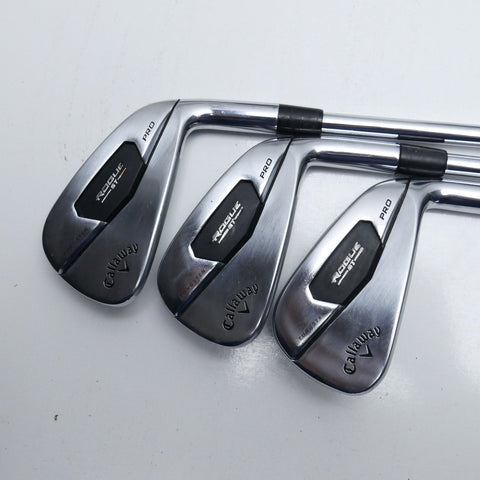 Used Callaway Rogue ST Pro Iron Set / 5 - PW / Stiff Flex