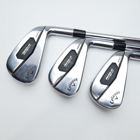 Used Callaway Rogue ST Pro Iron Set / 5 - PW / Stiff Flex