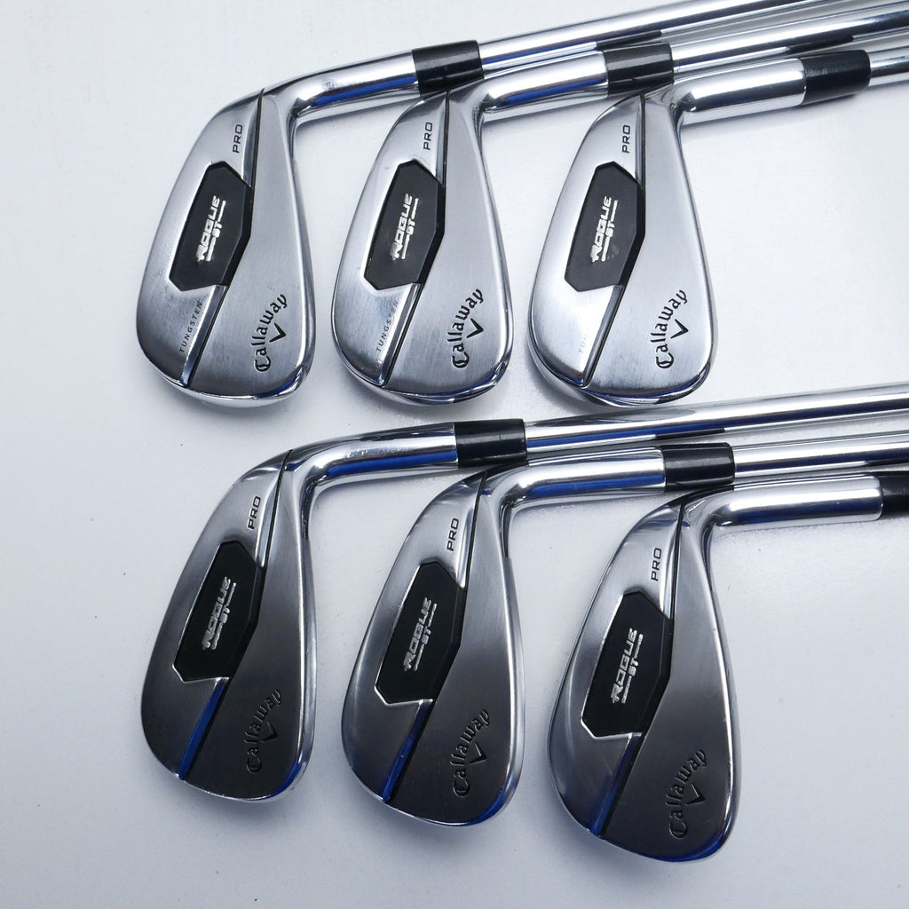 Used Callaway Rogue ST Pro Iron Set / 5 - PW / Stiff Flex