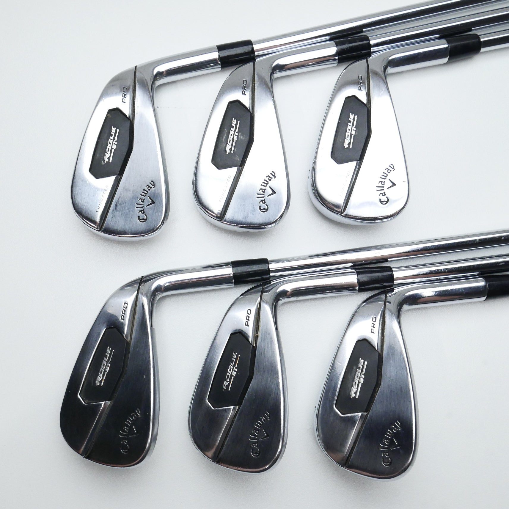 Used Callaway Rogue ST Pro Iron Set / 5 - PW / Stiff Flex
