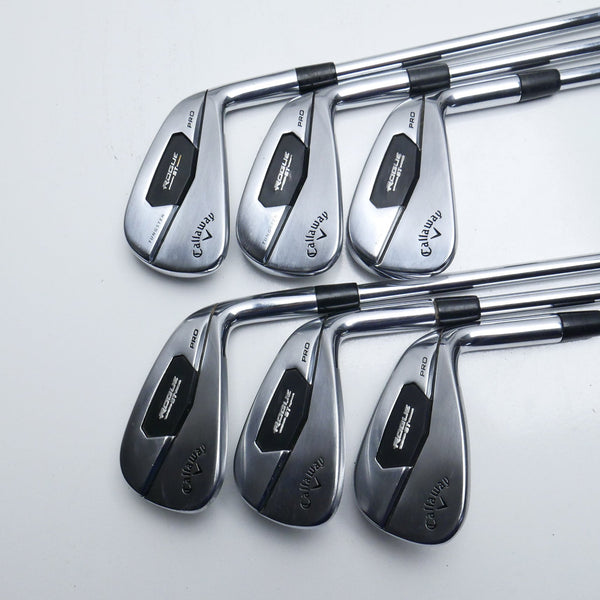 Used Callaway Rogue ST Pro Iron Set / 5 - PW / Stiff Flex