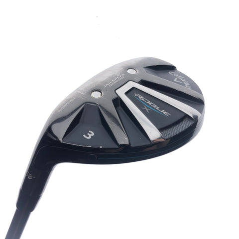 Used Callaway Rogue X 3 Hybrid / 18 Degrees / Stiff Flex / Left-Handed