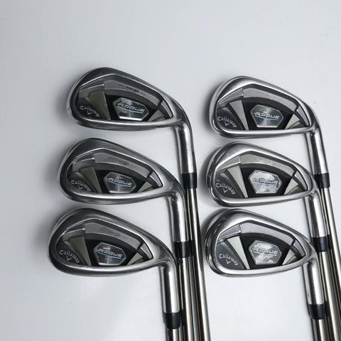 Used Callaway Rogue X Iron Set / 6 - PW + AW / Lite Flex