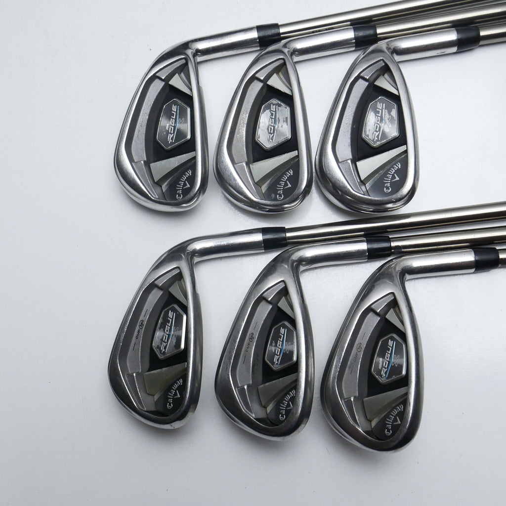 Used Callaway Rogue X Iron Set / 6 - PW + AW / Lite Flex