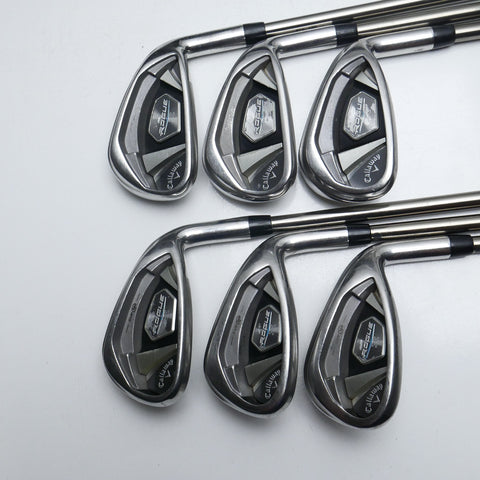 Used Callaway Rogue X Iron Set / 6 - PW + AW / Lite Flex