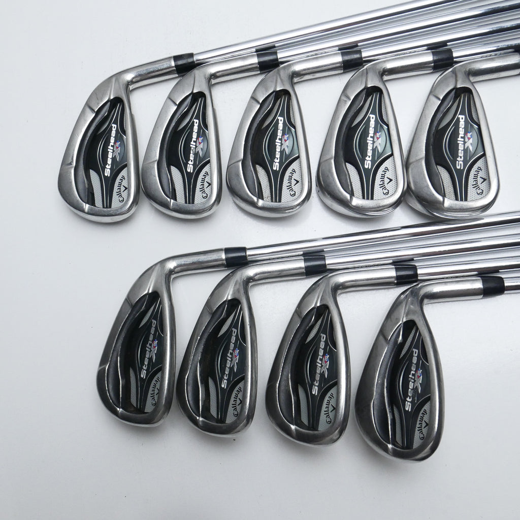 Used Callaway Steelhead XR Iron Set / 3 - PW / Stiff Flex