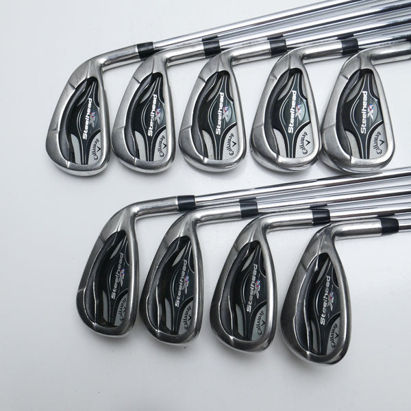 Used Callaway Steelhead XR Iron Set / 3 - PW / Stiff Flex