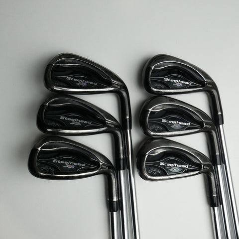 Used Callaway Steelhead XR Pro Iron Set / 5 - PW / Stiff Flex