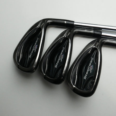 Used Callaway Steelhead XR Pro Iron Set / 5 - PW / Stiff Flex