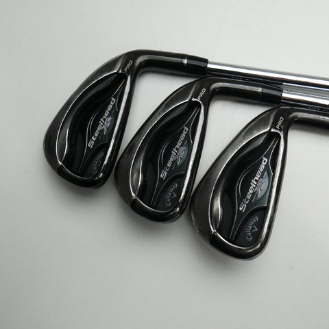 Used Callaway Steelhead XR Pro Iron Set / 5 - PW / Stiff Flex