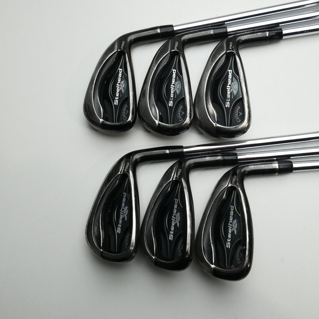 Used Callaway Steelhead XR Pro Iron Set / 5 - PW / Stiff Flex