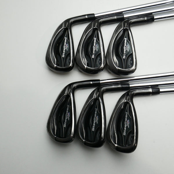Used Callaway Steelhead XR Pro Iron Set / 5 - PW / Stiff Flex
