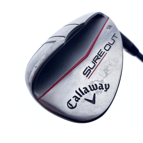 Used Callaway Sure Out Lob Wedge / 58.0 Degrees / Wedge Flex