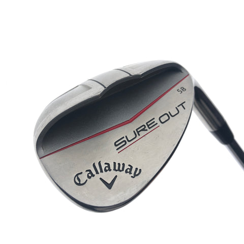 Used Callaway Sure Out Lob Wedge / 58.0 Degrees / Wedge Flex