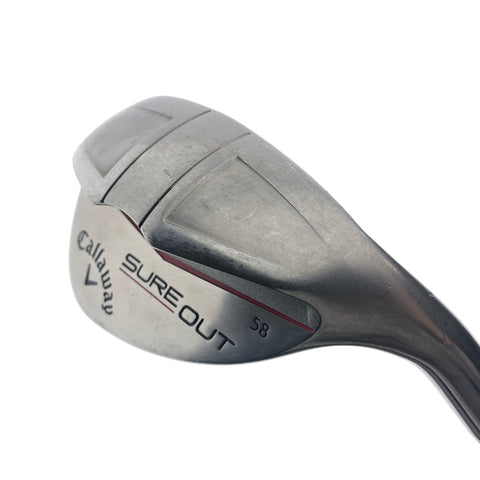 Used Callaway Sure Out Lob Wedge / 58.0 Degrees / Wedge Flex