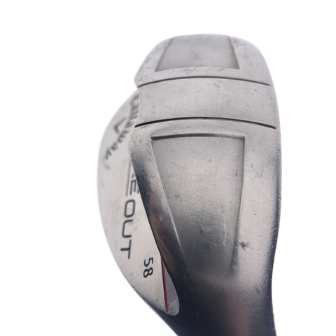 Used Callaway Sure Out Lob Wedge / 58.0 Degrees / Wedge Flex