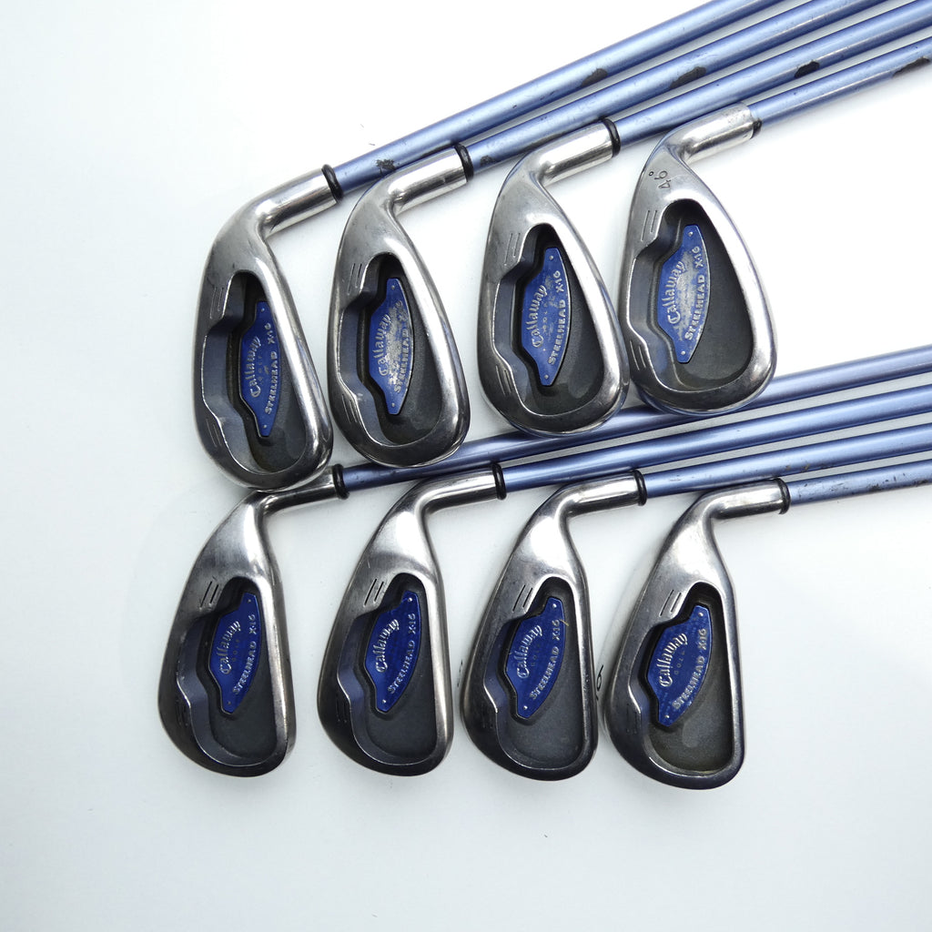 Used Callaway X-16 Iron Set / 3 - PW / Ladies Flex