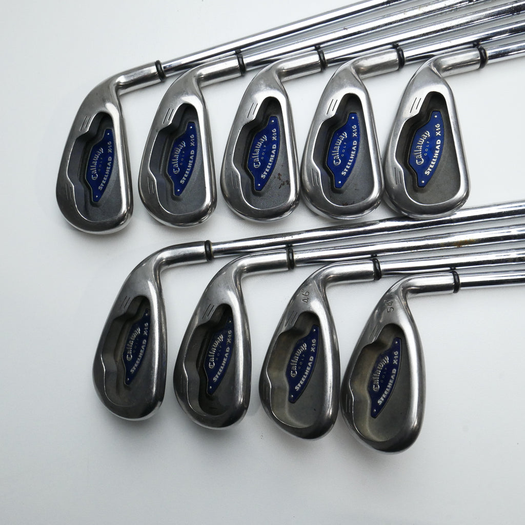 Used Callaway X-16 Iron Set / 3 - SW / Uniflex
