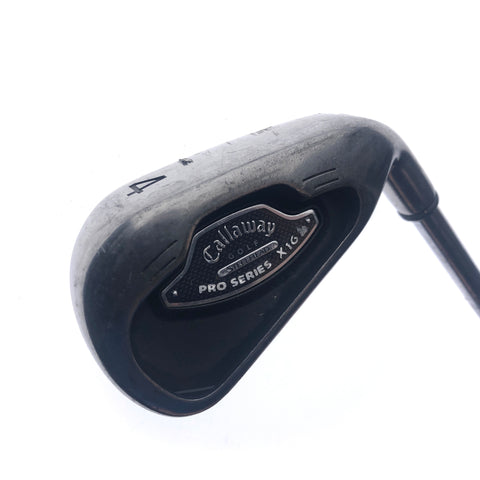 Used Callaway X-16 Pro Series 4 Iron / 24 Degrees / Uniflex Flex