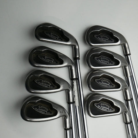 Used Callaway X-16 Pro Series Iron Set / 3 - PW / Stiff Flex